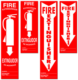 Fire Extinguisher Labels - Designer Decal