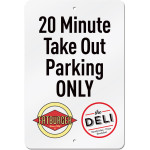 Take Out Parking Sign | Designer Decal