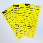 Non-Recluse Warning Tag