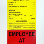 Master Safety Card - Safety Tag