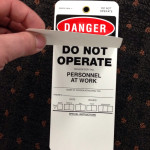 Danger-Do Not Operate- Warning Tag