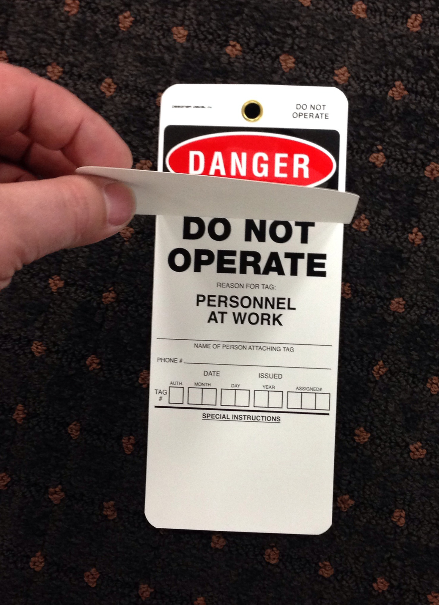 Designer Decal Safety Tags