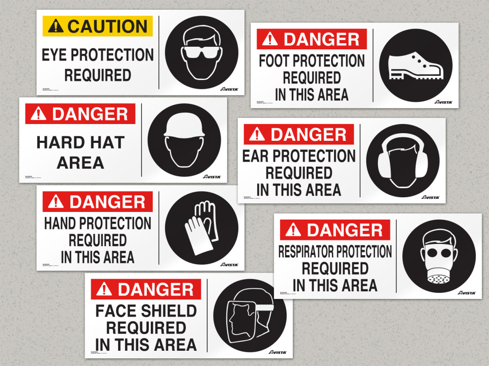 ANSI / OSHA danger caution decals